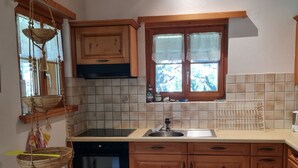 Fridge, oven, cookware/dishes/utensils - Tgèsa Plaun Pazzola R Loretz, (Rueras/Sedrun), 681.01 by Interhome (Rueras Dieni)