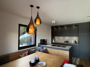 Fridge, oven, dishwasher, cookware/dishes/utensils - Mirador Alpine Horizon -Crans Montana- Swiss Alps by Interhome (Crans-Montana)