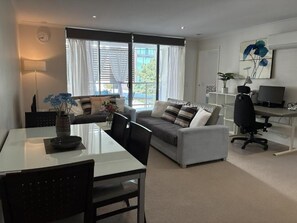 Apartment, 2 Bedrooms | Living room - Merivale Stay in South Brisbane two Beds two Baths one Parking (Brisbane)