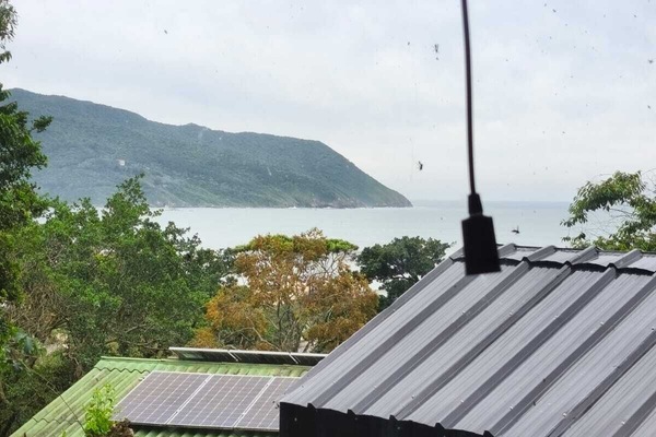Blick von der Unterkunft