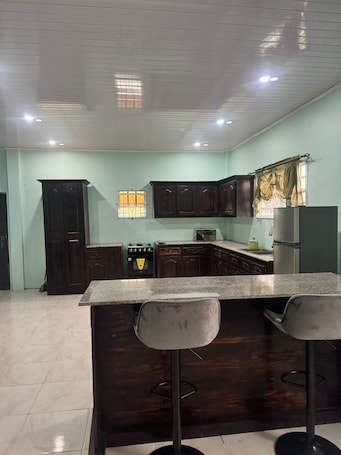 Geladeira, micro-ondas, fogão, cooktop. Bridgeview Guest House