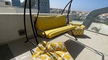 Chalet, 3 Bedrooms, Lagoon View | Terrace/patio