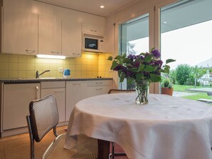 Fridge, microwave, dishwasher, cookware/dishes/utensils - Grava, (Laax Dorf), 35045 by Interhome (Laax)