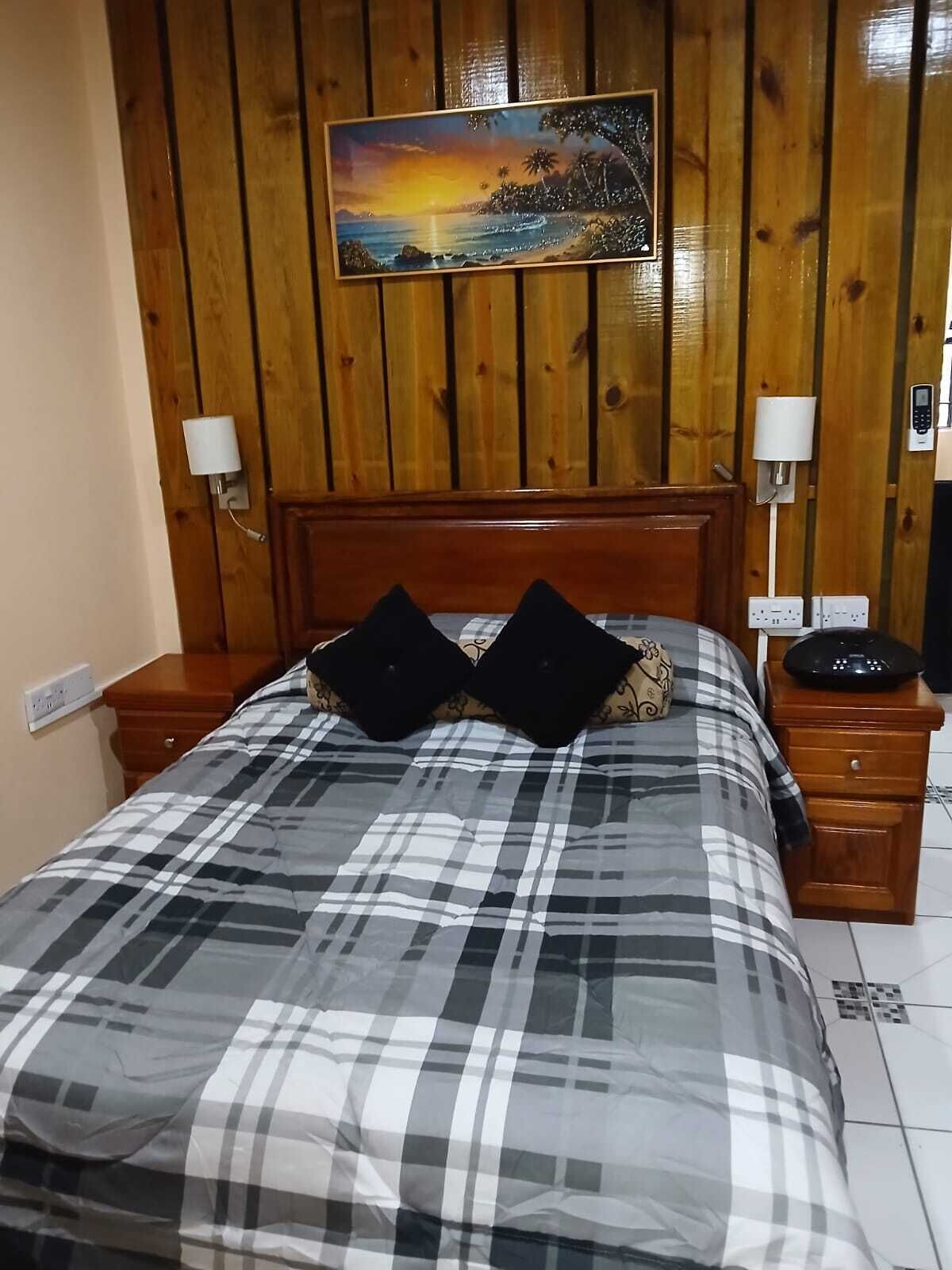 1 slaapkamer, een strijkplank/strijkijzer, gratis wifi, beddengoed