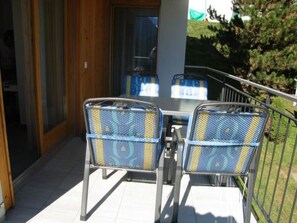 Outdoor dining - Chasa Azura, (Scuol). by Interhome (Scuol)
