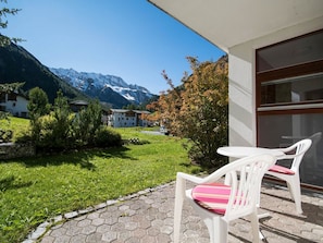 Outdoor dining - Apart Chasa Miramont, (Samnaun-Dorf) by Interhome (Samnaun)