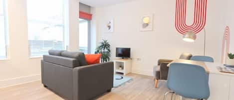 TV, DVD player, offices