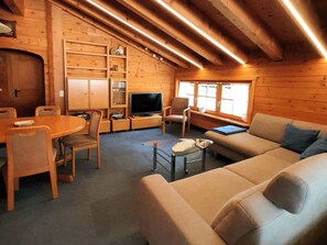 Living area - Chalet Guardaval, (Samnaun-Compatsch). by Interhome (Samnaun)