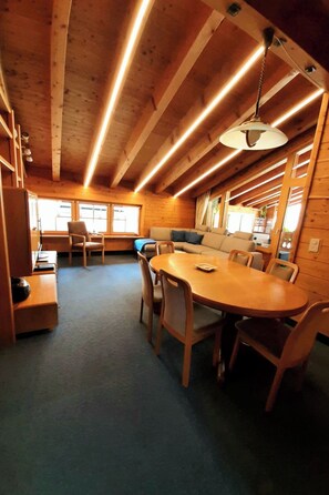 Living area - Chalet Guardaval, (Samnaun-Compatsch). by Interhome (Samnaun)