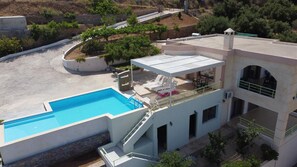 Exterior - Villa 'Kefali' with Sea View, Wi-Fi and Air Conditioning (Kavoúsion)