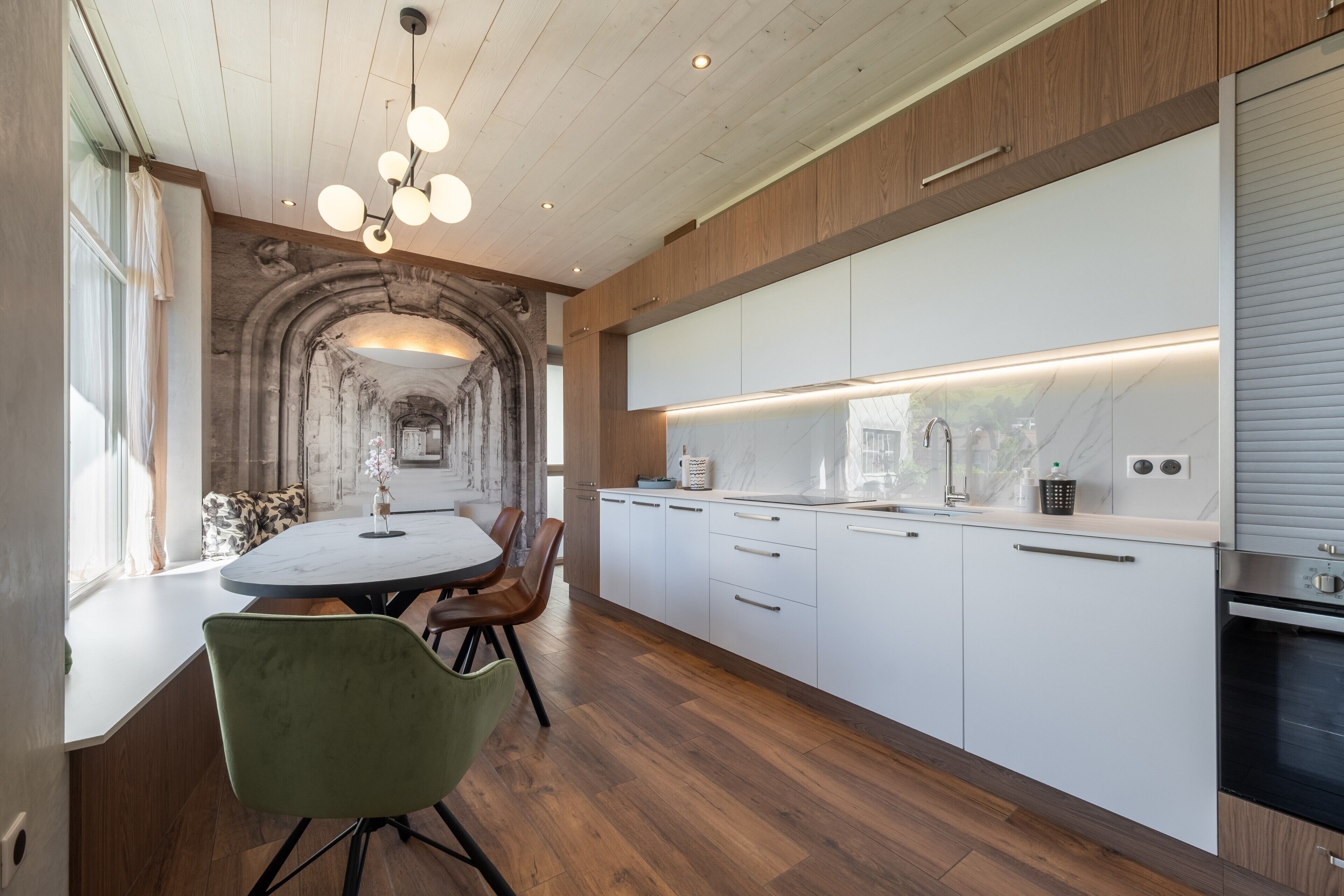 Microwave, oven, stovetop, dishwasher