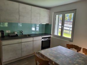 Fridge, oven, dishwasher, cookware/dishes/utensils - Engadinella, (Splügen). by Interhome (Splügen)