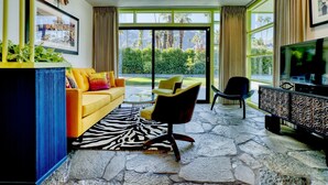 Living area - Star of Modernism Week - Three Bedrooms, Pool &Spa in Historic Deepwell Estates (Palm Springs)