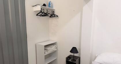 Private studio with TV and private bathroom.