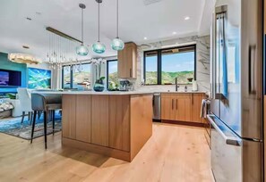 Fridge, microwave, oven, stovetop - Lux Beaver Creek Escape | Views & Resort Amenities (Avon)