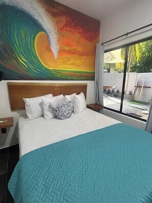 Room - Blue Horizon Room 2 cozy 1-bedroom studio in tranquil Taminique with AC (Taminique)