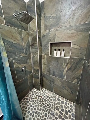 Bathroom - Blue Horizon Room 2 cozy 1-bedroom studio in tranquil Taminique with AC (Taminique)