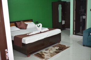 Dobbeltrom, balkong, byutsikt