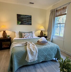 2 bedrooms, iron/ironing board, travel crib, WiFi