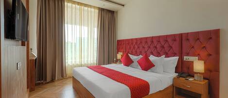 Premium Double Room, City View | Premium bedding, down comforters, memory foam beds, desk