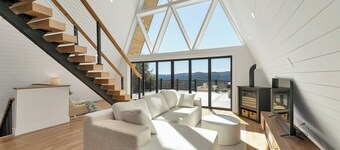 Stunning A-Frame w/ Hot Tub · Mtn View · Sleeps 13