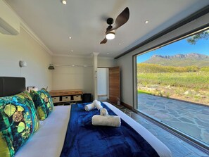 4 bedrooms, iron/ironing board, free WiFi, bed sheets - New Listing! Breathtaking views of Jonkershoek valley mountains. Private Pool. (Stellenbosch)