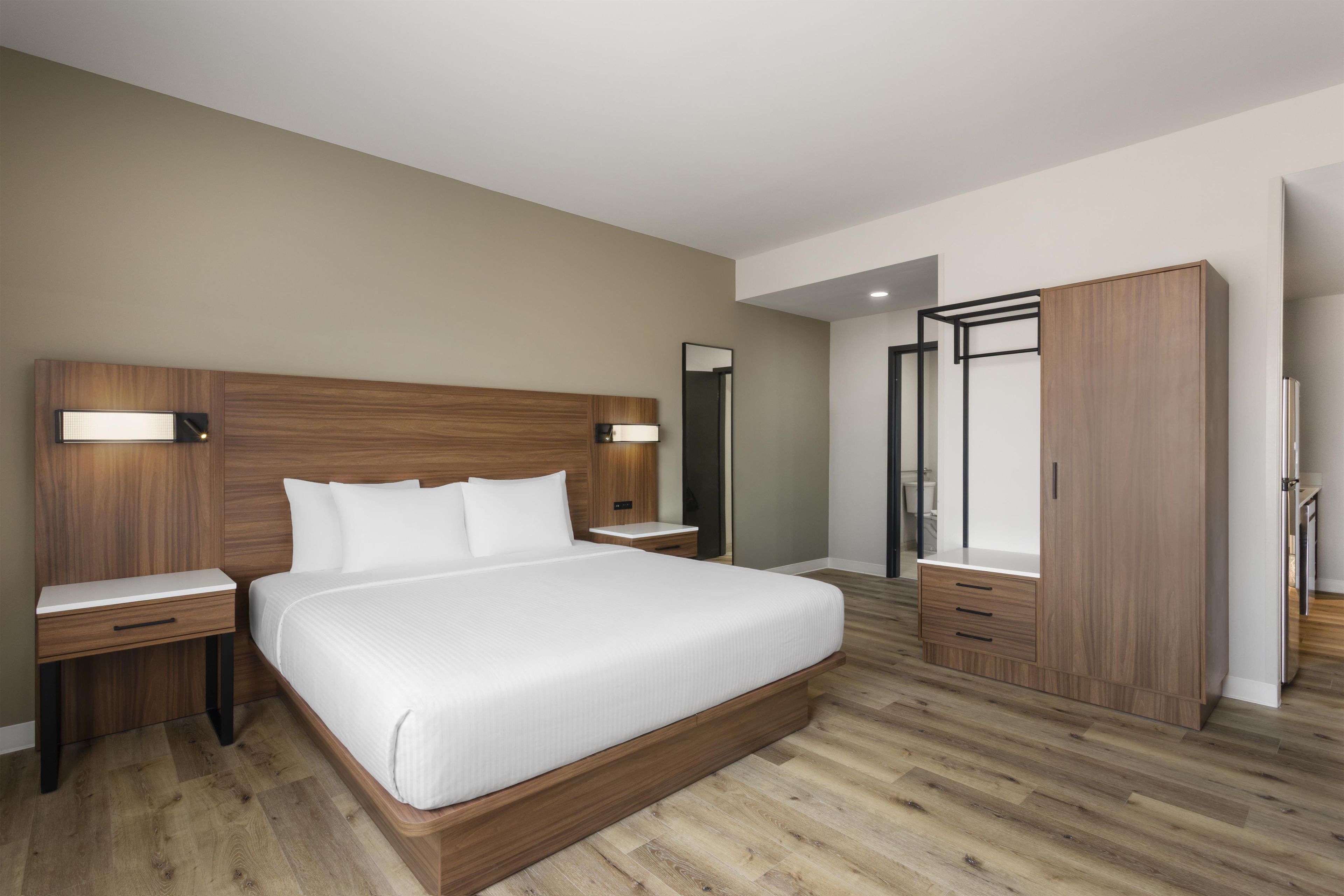 Chambre Standard, 1 très grand lit, accessible aux personnes à mobilité réduite, cuisine