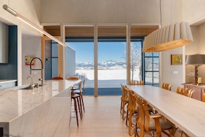 Coffee/tea maker, fridge, microwave, oven - Architect-Designed Lux Estate, Spa, Mt view (Tetonia)