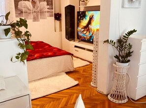 Iron/ironing board, Internet, bed sheets - Comfort Studio Apartment - Studio Apartment with Garden View (Kastel Luksic)