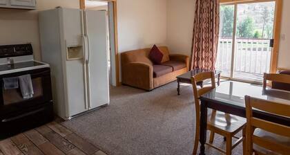 1-bedroom hotel suite in beautiful Winthrop, WA overlooking the Methow River!