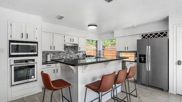 Microwave, oven, stovetop, dishwasher