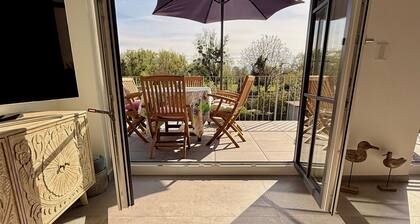 Vacation apartment with large terrace on Lake Constance between Lindau and Bregenz