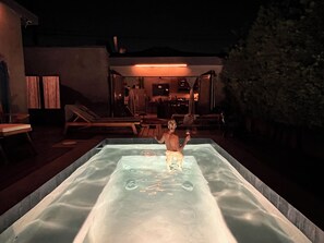 Terrace/patio - Welcoming 1-bedroom house with AC / pool / table tennis in vibrant Los Angeles (Los Angeles)