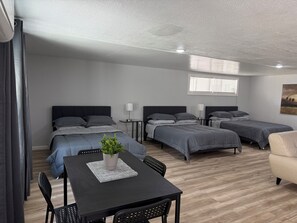 1 bedroom, iron/ironing board, WiFi, bed sheets - Modern Open Studio - 3 Beds - 2 queens & 1–Full Sleeps 6- Near Local Attractions (Marksville)