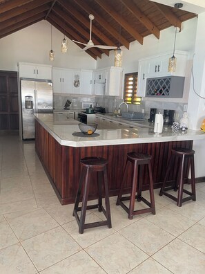 Private kitchen - Stunning 5 bedroom Villa located on the unspoiled Western shore of Jamaica. (White House)