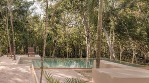 Outdoor pool - Lush Jungle Design Villa: Secluded Paradise with Infinity Pool (Tulum)