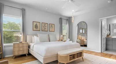Stylish 3BR East Austin Home | Dedicated Office + Pet-Friendly Yard Mins to 6th!