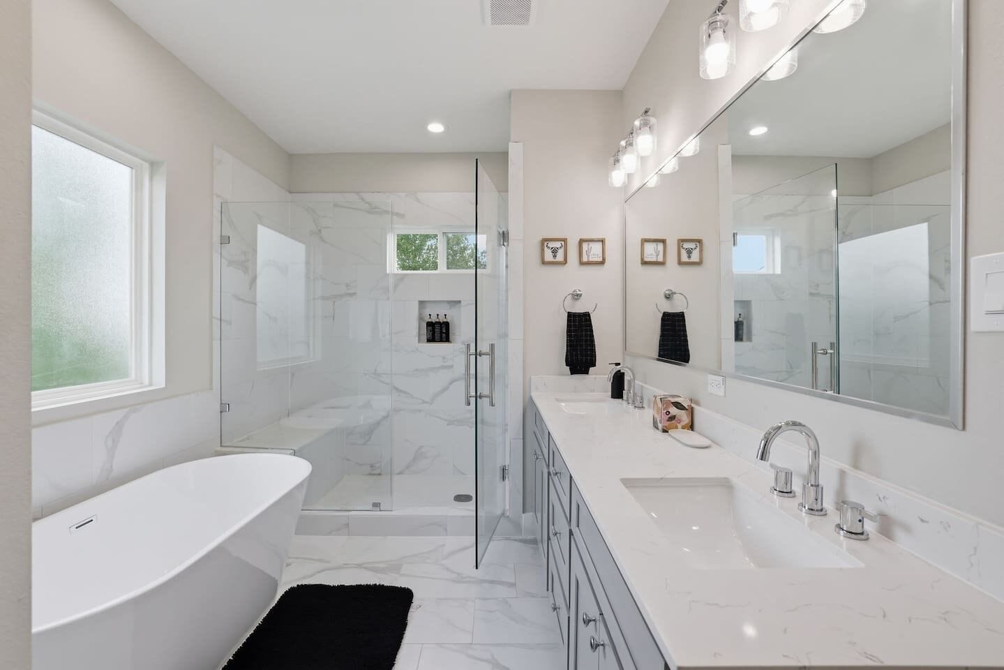 Hair dryer, towels