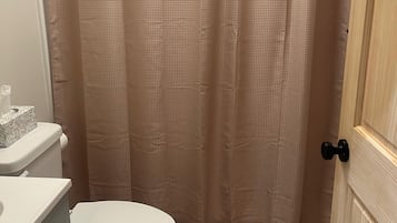 シャワー、ヘアドライヤー、タオル、トイレットペーパー