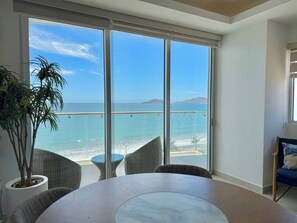 Unclassified image, 4 of 41, button - Facing the boardwalk with pool and views By GPS (Mazatlán)