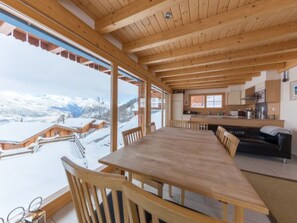 Dining - Chalet Nid Blanc wood burning hottub by Interhome (Nendaz)