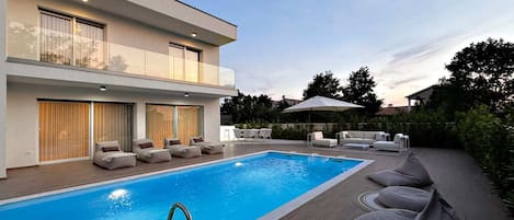 A heated pool