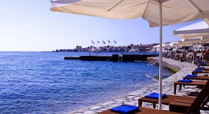 Private beach
