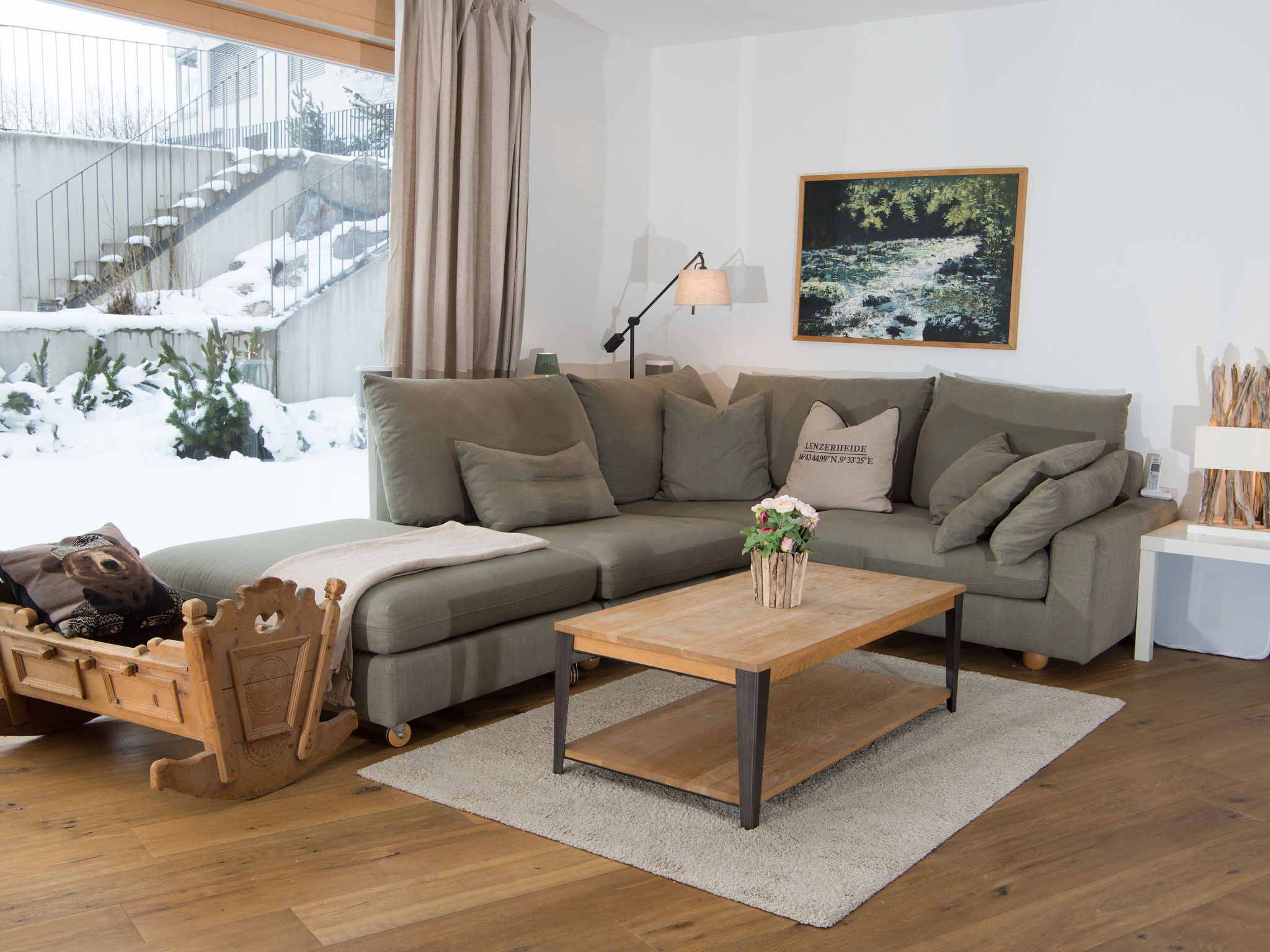 Fernseher, Kamin