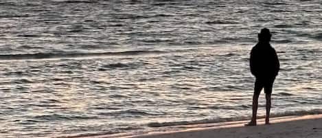 On the beach