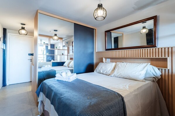 1 bedroom, free WiFi, bed sheets - Studio com Piscina, Ar e Garagem em Itaipu (Niterói)