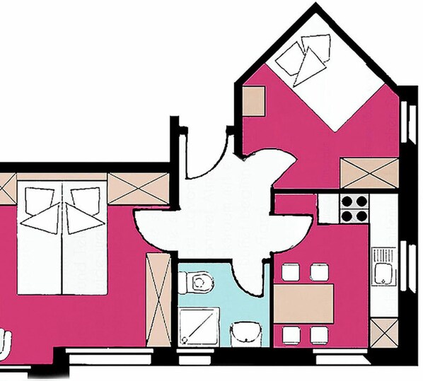Floor plan - Appartements Alouette, (Samnaun-Dorf). by Interhome (Samnaun)