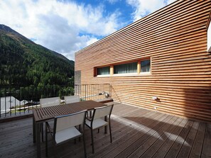 Outdoor dining - Das Felaria, (Samnaun-Laret). by Interhome (Samnaun)