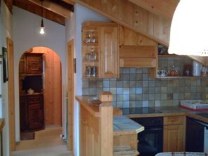 Fridge, cookware/dishes/utensils - Apartment  by Interhome (Scuol)
