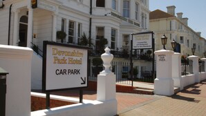 A sign for Devonshire Park Hotel's car park. - The Devonshire Park Hotel (Eastbourne)